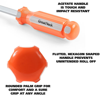 GreatNeck 73144 #4 x 8 Inch Phillips Square Shank Screwdriver